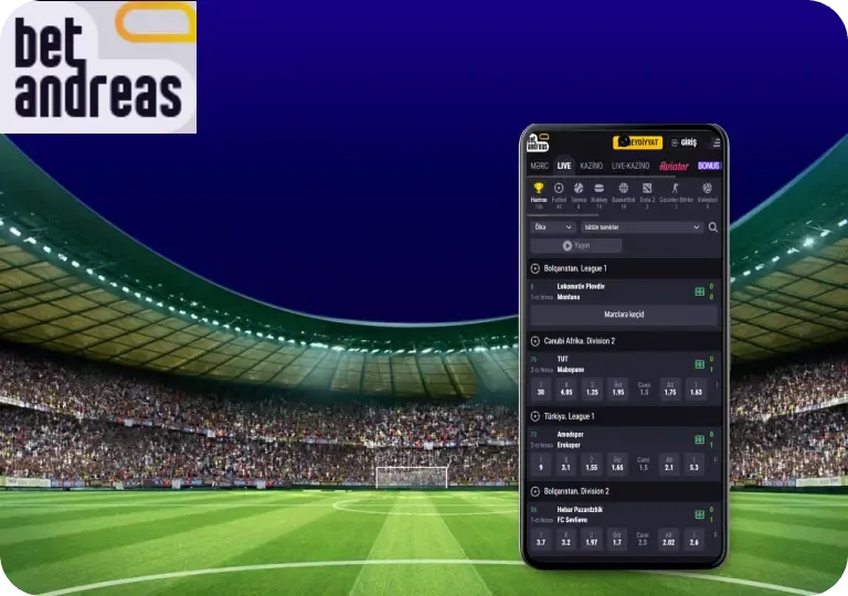 betandreas idman mərcləri